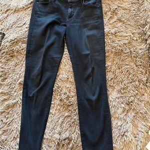 MOTHER Women's Blackbird Looker Ankle Fray Skinny Jeans